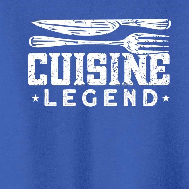 Cuisine Legend Cook Cooking Funny Chef Gift Toddler T-Shirt