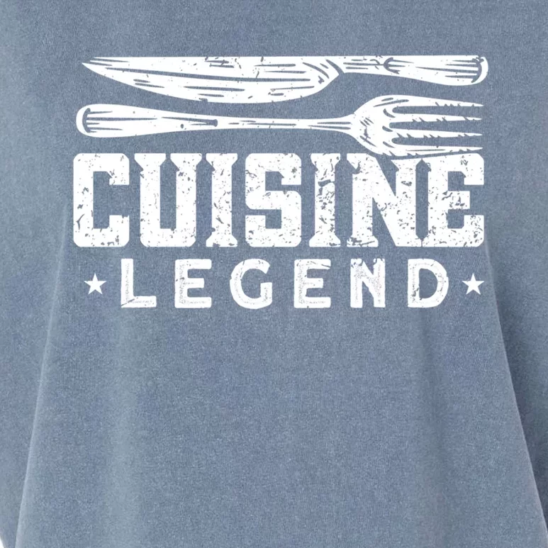 Cuisine Legend Cook Cooking Funny Chef Gift Garment-Dyed Women's Muscle Tee