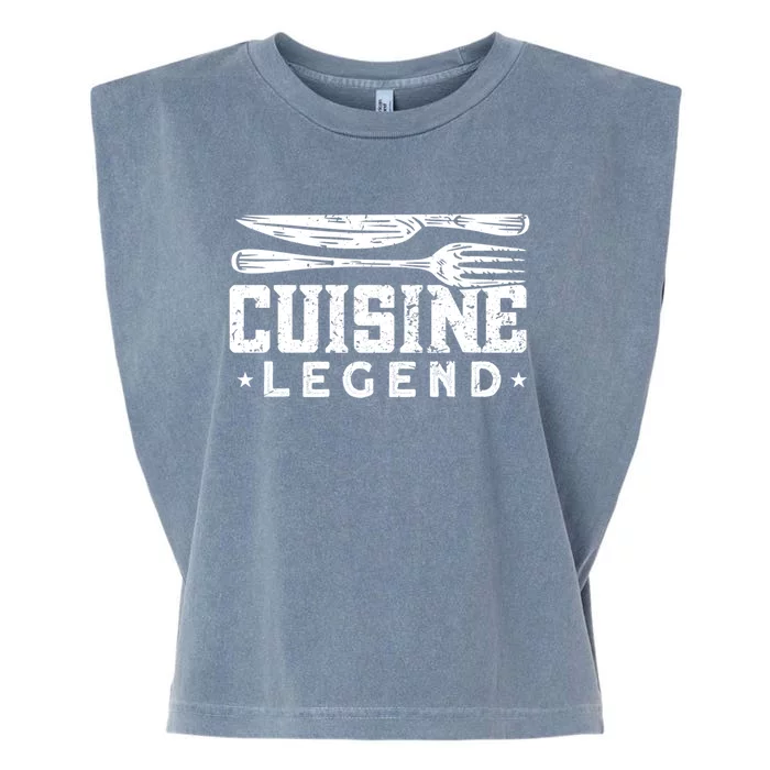 Cuisine Legend Cook Cooking Funny Chef Gift Garment-Dyed Women's Muscle Tee