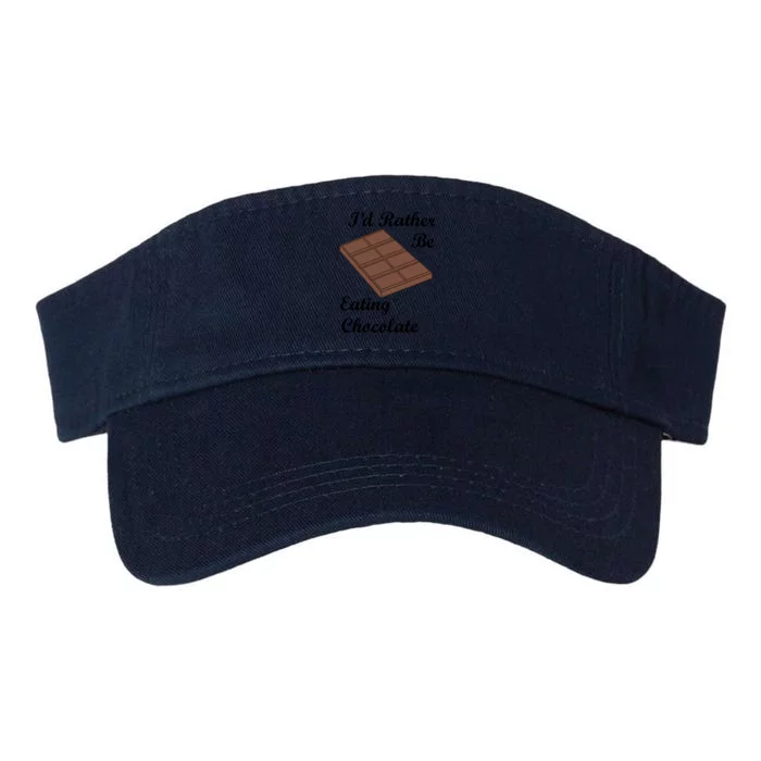 Chocolate Lover Cocoa Eating Chocolate Gift Valucap Bio-Washed Visor