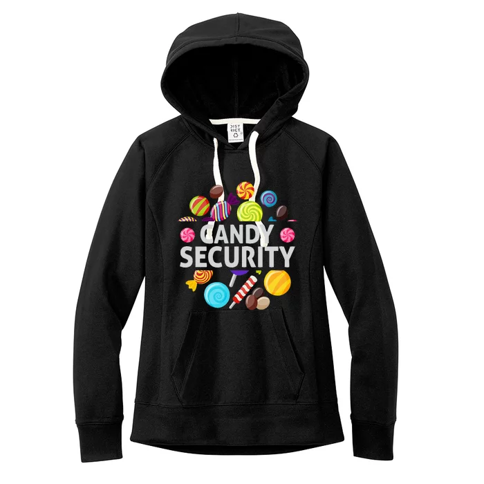 candy land costumes adult candy land candy security Women's Fleece Hoodie