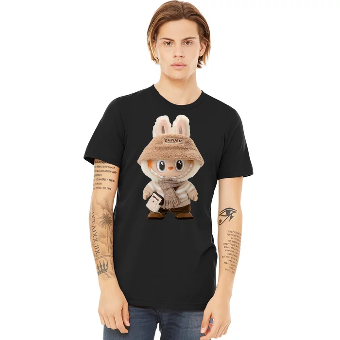 Cute Labubu Classic Pose Fun Labubu Lover Gifts Premium T-Shirt