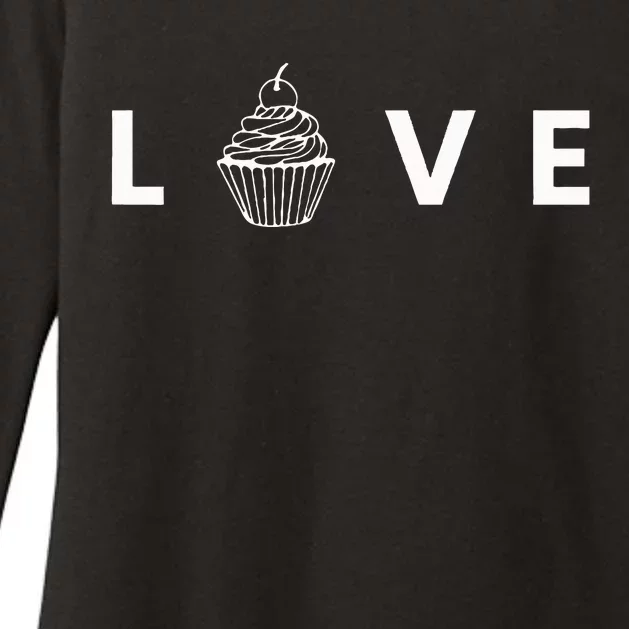 Cupcake Love Womens CVC Long Sleeve Shirt