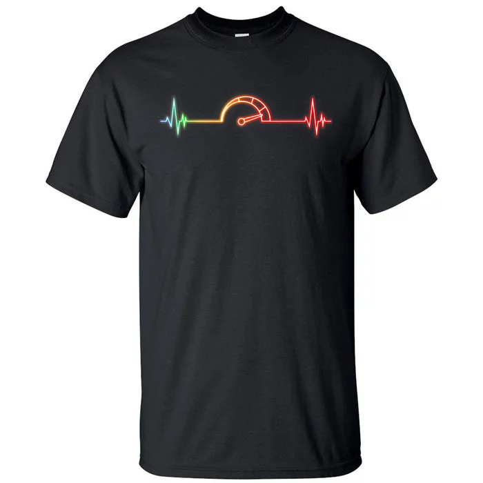 Car Lover Car Racing Speedometer Car Enthusiast Tall T-Shirt