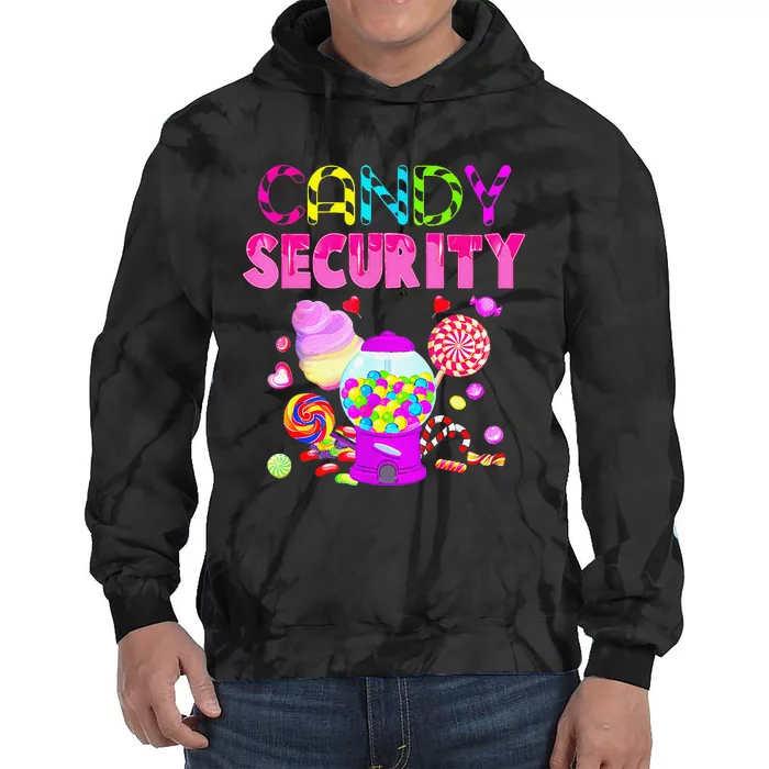 Candy Land Costume Women Candy Crew Funny Candy Security Gift Tie Dye Hoodie