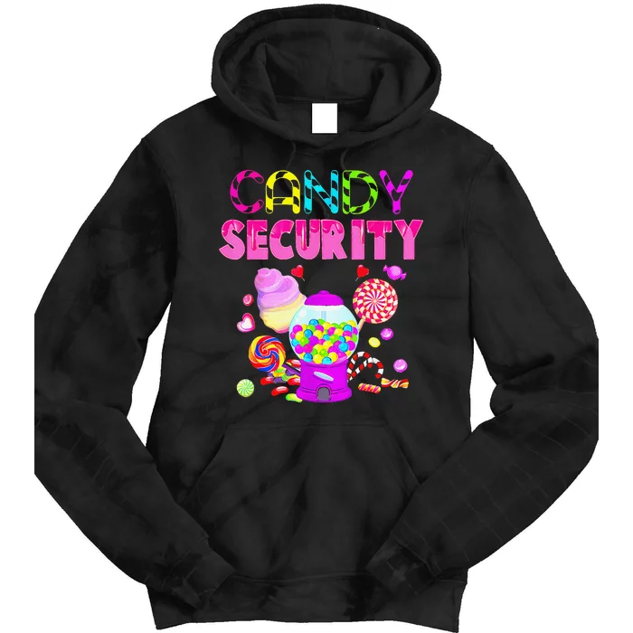 Candy Land Costume Women Candy Crew Funny Candy Security Gift Tie Dye Hoodie