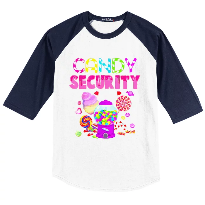 Candy Land Costume Women Candy Crew Funny Candy Security Gift Baseball Sleeve Shirt