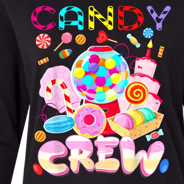 Candy Land Candy Crew Party Halloween Costumes Womens Cotton Relaxed Long Sleeve T-Shirt