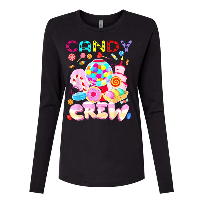 Candy Land Candy Crew Party Halloween Costumes Womens Cotton Relaxed Long Sleeve T-Shirt