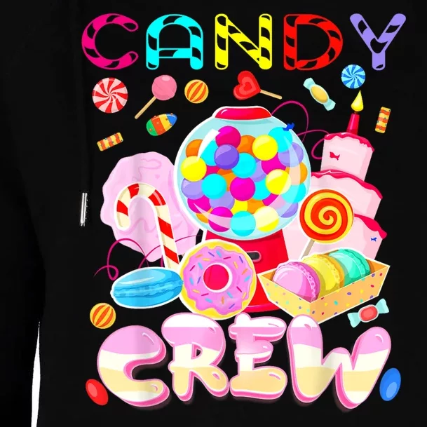 Candy Land Candy Crew Party Halloween Costumes Womens Funnel Neck Pullover Hood