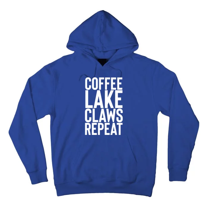 Coffee Lake Claw Repeat Hard Seltzer Summer Boating Gift Tall Hoodie