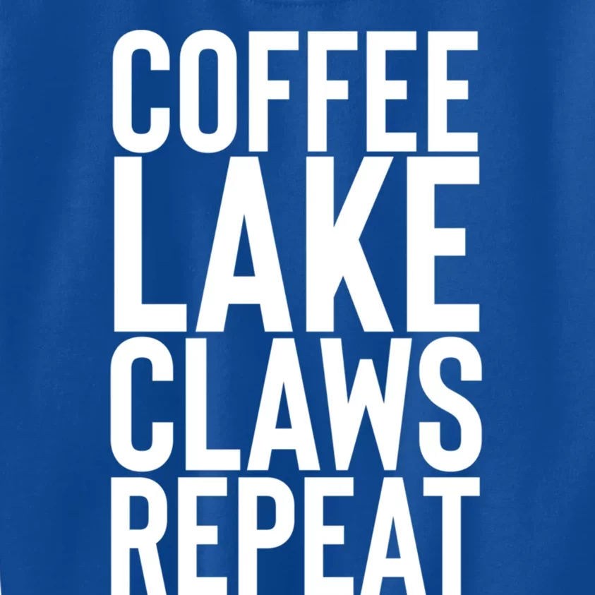 Coffee Lake Claw Repeat Hard Seltzer Summer Boating Gift Kids Sweatshirt