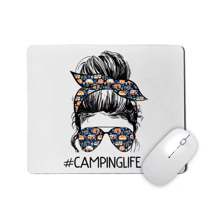 Camping Life Camping Lover Girl Outside Mousepad