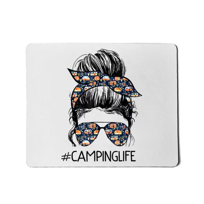 Camping Life Camping Lover Girl Outside Mousepad