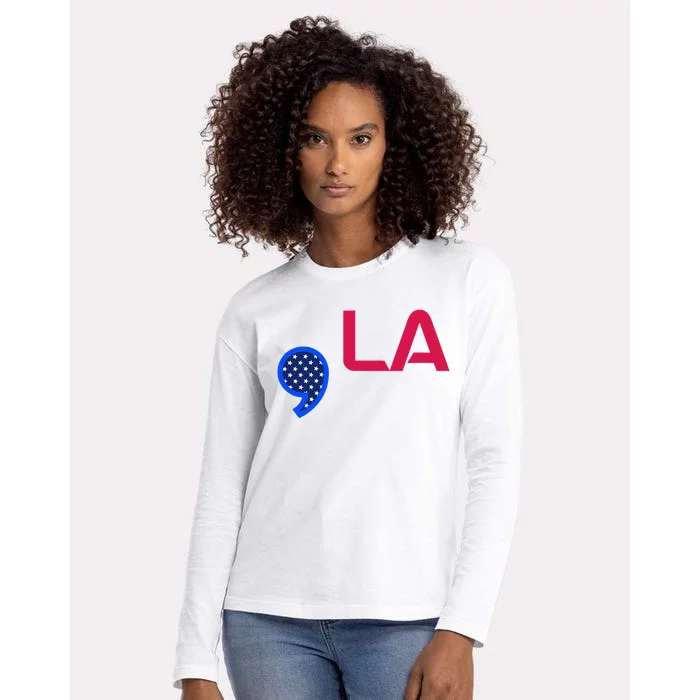 Comma La Commala Madam President Womens Cotton Relaxed Long Sleeve T-Shirt