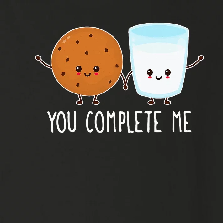 Cute Love Cookie And Milk You Complete Me Toddler Long Sleeve Shirt