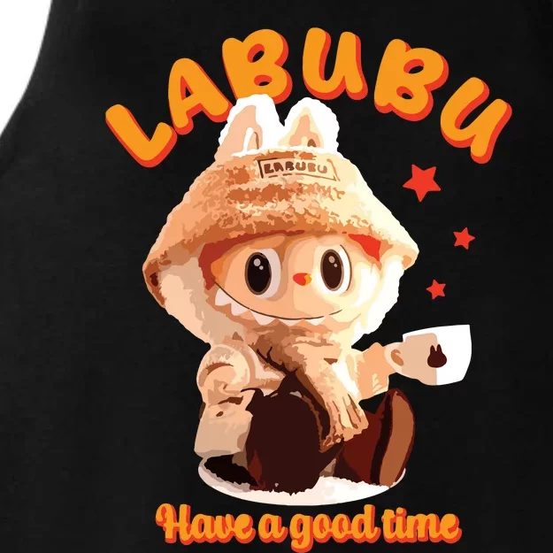 Cute Labubu Classic Pose Funny Labubu Ladies Tri-Blend Wicking Tank