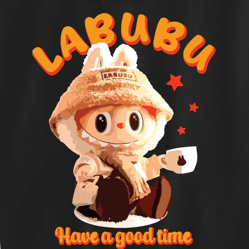 Cute Labubu Classic Pose Funny Labubu Kids Sweatshirt