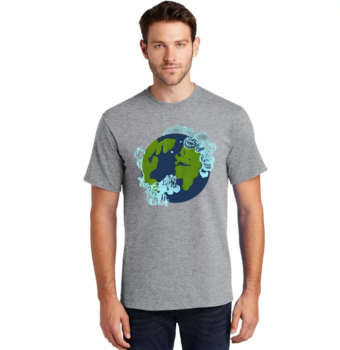 Cassie Lang Continents Clouds Funny Nerd Geek Ant Graphic Tall T-Shirt