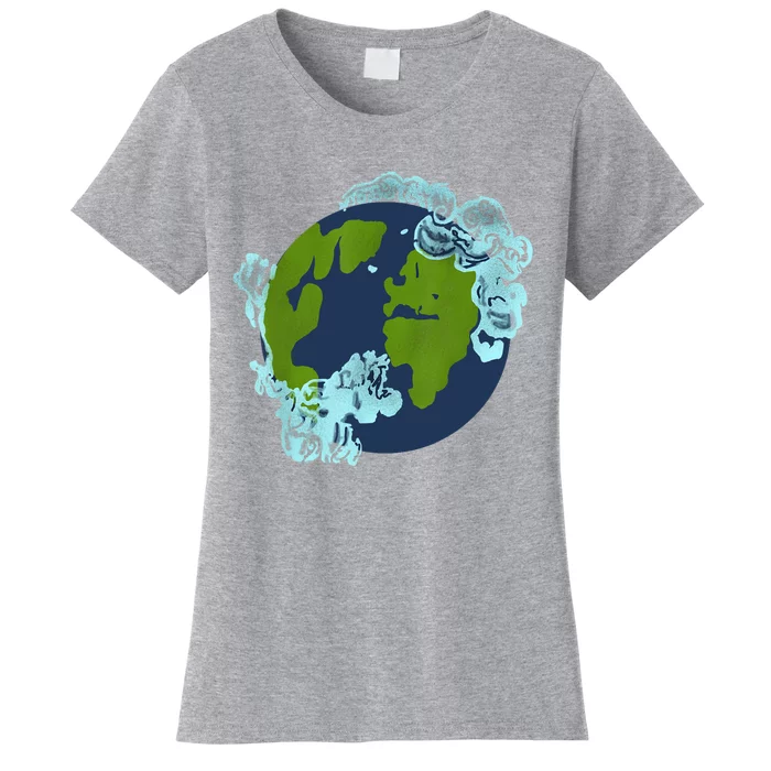 Cassie Lang Continents Clouds Funny Nerd Geek Ant Graphic Women's T-Shirt