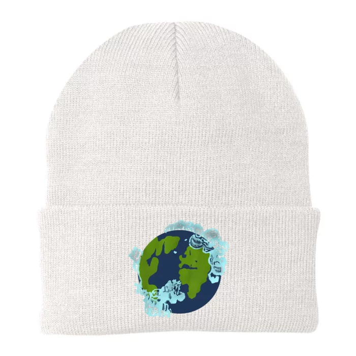 Cassie Lang Continents Clouds Funny Nerd Geek Ant Graphic Knit Cap Winter Beanie