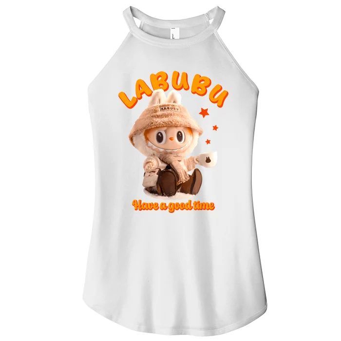 Cute Labubu Classic Pose Funny Women’s Perfect Tri Rocker Tank