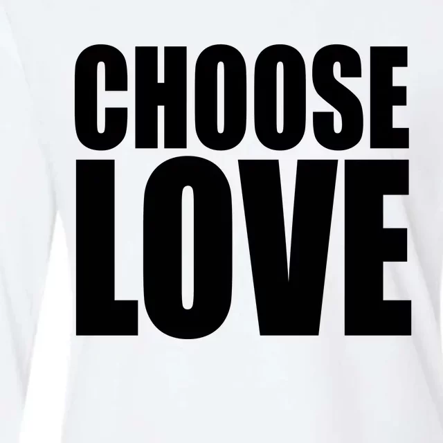 Choose Love Womens Cotton Relaxed Long Sleeve T-Shirt