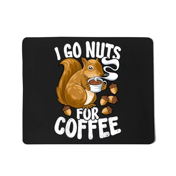 Coffee Lover, Coffee Drinker Tee, Funny Squirrel Mousepad