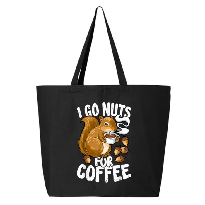 Coffee Lover, Coffee Drinker Tee, Funny Squirrel 25L Jumbo Tote