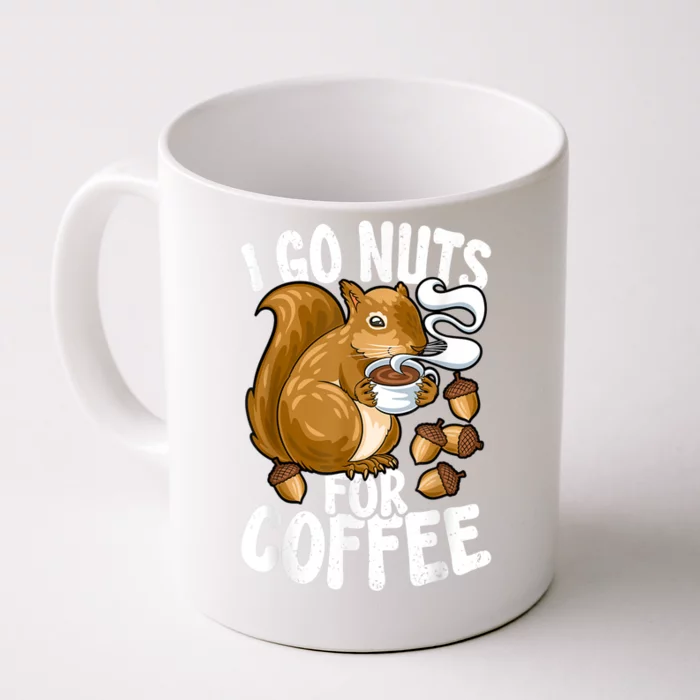 Coffee Lover, Coffee Drinker Tee, Funny Squirrel Front & Back Coffee Mug