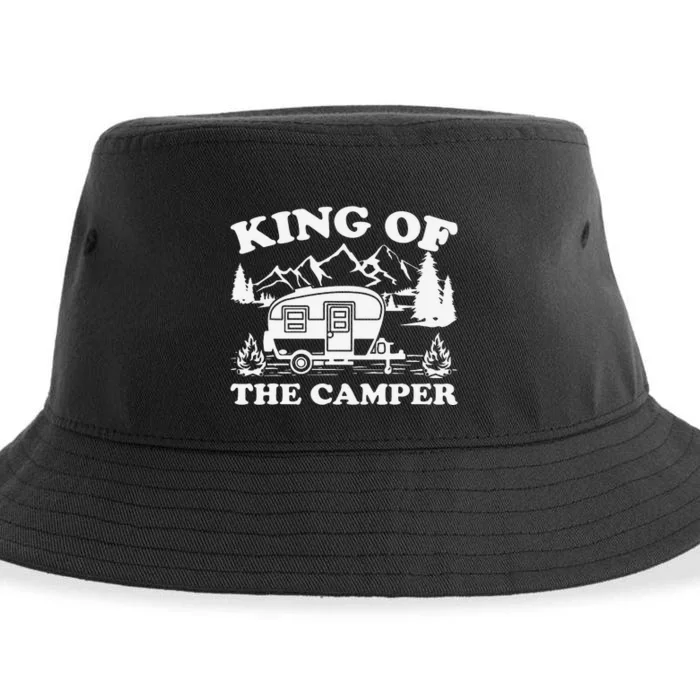 Camping Lover Camper Van King Of The Camper Sustainable Bucket Hat