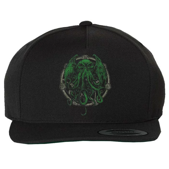 Cthulhu Lovecraft Wool Snapback Cap