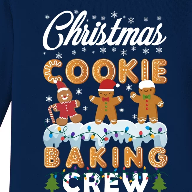 Christmas Lights Christmas Cookie Baking Crew Gift Baby Long Sleeve Bodysuit