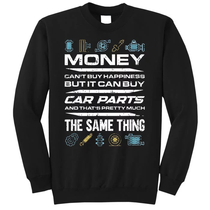 Car Lover Car Owner Funny Car Lover Tall Sweatshirt