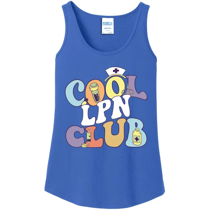 Cool Lpn Club Registered Nurse Medical Practitioner Groovy Meaningful Gift Ladies Essential Tank