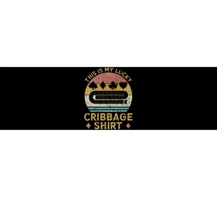 Cribbage Lucky Cribbage Lovers Vintage Cribbage Board Game Bumper Sticker