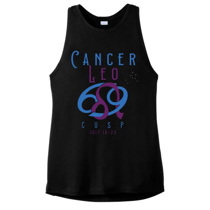 Cancer Leo Cusp Symbol Astrology Zodiac Sign Horoscope Ladies Tri-Blend Wicking Tank