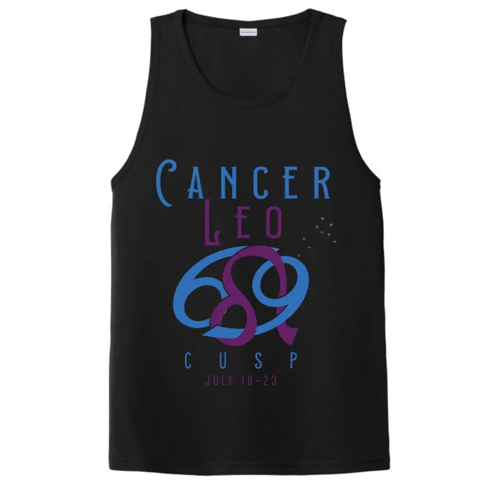 Cancer Leo Cusp Symbol Astrology Zodiac Sign Horoscope Performance Tank