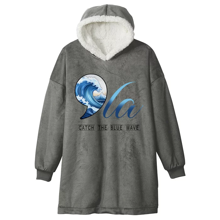 Comma La Catch The Blue Wave Hooded Wearable Blanket