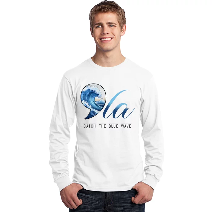 Comma La Catch The Blue Wave Long Sleeve Shirt