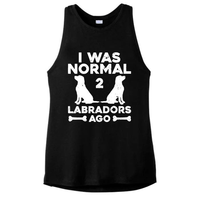 Cute Labrador Design For  Wo Labrador Retriever Lovers Ladies Tri-Blend Wicking Tank