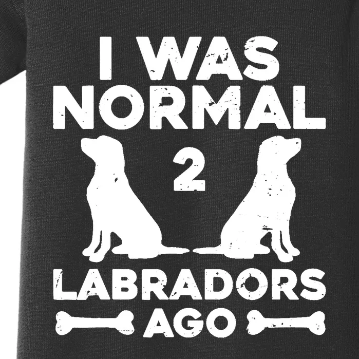 Cute Labrador Design For  Wo Labrador Retriever Lovers Baby Bodysuit