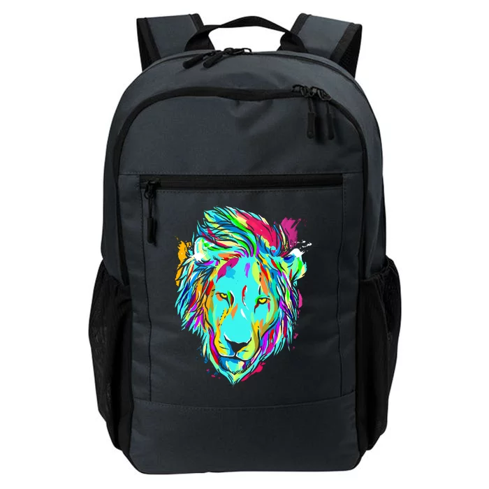 Colorful Lion Design Daily Commute Backpack