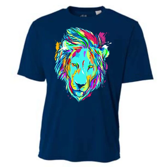 Colorful Lion Design Cooling Performance Crew T-Shirt