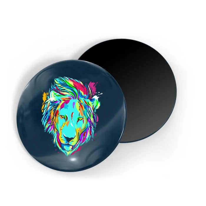 Colorful Lion Design Magnet