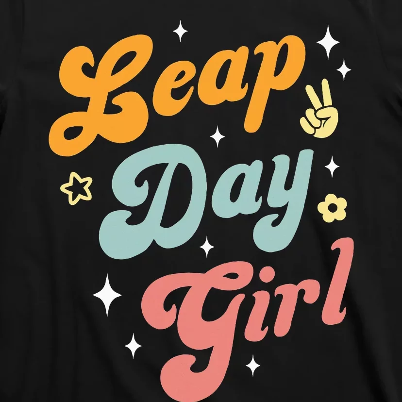 Cute Leap Day Girl Feb 29th Birthday Leap Day February 29 T-Shirt