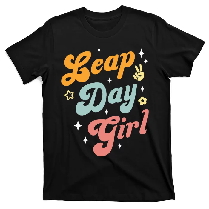 Cute Leap Day Girl Feb 29th Birthday Leap Day February 29 T-Shirt