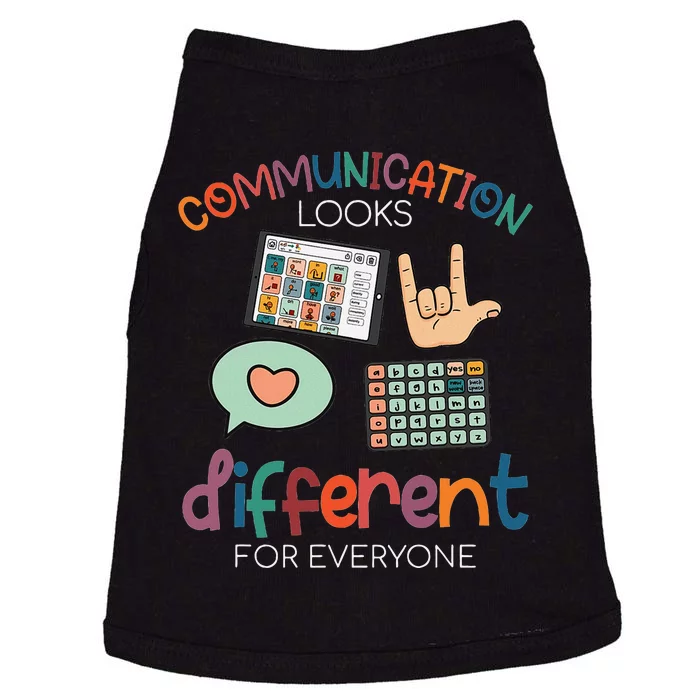 Communication Looks Different For Everyone Autism Awareness Doggie Tank