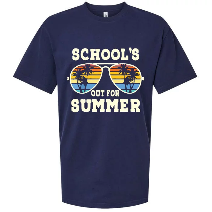 Cute Last Day Of School Schools Out For Summer Teacher Retro Sueded Cloud Jersey T-Shirt