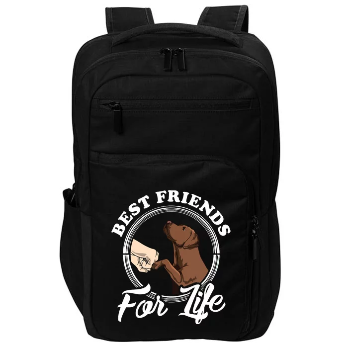 Chocolate Labrador Design Funny Chocolate Labrador Lovers Impact Tech Backpack